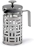 Dfghbn Kaffeekanne aus Edelstahl mit Karomuster, Presskanne für Zuhause, Büro, Farbe: Glas, Größe: 350 ml (Farbe: Glas, Größe: 350 ml) (Farbe: Glas, Größe: 350 ml)