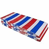 Pool Abdeckplane Stripe Ground Plane für Zelt Pe-planen für Autos Schwimmbad Außenmöbel Boote Dach Pflanzenbezug Plane(Size:5×5m(16.4×16.4ft))