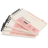 4 Pcs Karteikarte, Binder Notebook Nachfüllse, Abnehmbarer Binder, Binder Notizbuch ​Ringbuchordner, Das Loseblatt, Das Zerlegt und Auf Einer Einzigen Seite in A5B5 Eingelegt W