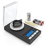 50g /0,001 g Feinwaage Milligramm Waage Homgeeek,Milligramm Scale, MG Waage, Taschenwaage, Laborwaage mit LCD Display, Briefwaage Professionelle DigitalWaage, Goldwaag