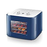 LANHA Dörrautomatmit 4 Fächern, mit Timer und Thermostatsteuerung Lebensmitteltrockner 400 Watt Automatische Kühlung Rutschfester Boden zum Trocknen von Früchten Fleisch und Gemü