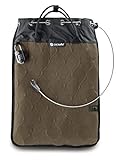 Pacsafe Travelsafe 12L - Mobiler Safe mit TSA-Zahlen Schloß, Trage-Tasche mit Anti-Diebstahl Technologie, 12 Liter Volumen, Beige/S