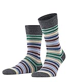 FALKE Herren Tinted Stripe M SO Socken, Grau (Mid Grey Melange 3530), 39-42