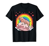 Nacktmull Blobfisch mit Regenbogen T-S
