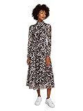 TOM TAILOR Damen Maxi Kleid, Braun (28754 - Brown Marble Design), 36