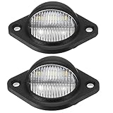 Kennzeichenhalter 1x Kennzeichenbeleuchtung 3LED 10-30V Heckkennzeichenbeleuchtung Kennzeichenbeleuchtung LED Universal für Anhänger LKW Van Caravan Kennzeichenhalter Universal KFZ KFZ M