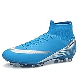 Fußballschuhe für Jungen Fussballschuhe Nieten-Turnschuhe High-Top Wettkampf-Trainingsschuhe für Cleats Athletics Fußballschuhe Trainingsschuhe Professionelle Outdoor Sport Football Schuhe B