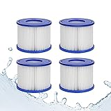 SHUAIG Whirlpool-Filterkartuschen VI für Bestway Filter, Ersatz-Filterpatrone für Bestway, für Coleman Filter 90352E, für Schwimmbad, Whirlpool, Miami, Vegas, Monaco, Palm Springs (4 Stück)