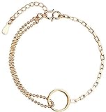 OH 925 Sterling Silber Ring Hohl Doppelkette Armband Frauen Mode Raffinement Sexy Elegantes Geschenk Hochwertig / 1