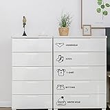 2Set Home Decor Wardrobe Logo Sticker,Creative Life Wardrobe Wall Decal Bedroom Vinyl Art Mural for Facilitate the Classification of Household Items(14PC)