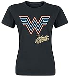 Wonder Woman Neon Logo Frauen T-Shirt schwarz S 100% Baumwolle DC Comics, Fan-Merch, Film, Sup