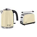 Russell Hobbs Colours Plus+ Classic Cream Wasserkocher + T