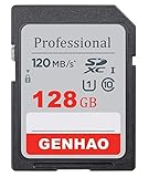 SD-Speicherkarte 128 GB SDXC Karte UHS-I, U1, C10, SecureDigital-Karte, Speed up to 120 MB/s für DSLR Kamera, HD Camcorder & 3D Kamera (128 GB)