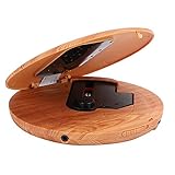 Ruiqas CD-Player, tragbar, Holzmaserung, HiFi-Audio, MP3, CD-Musik-Player mit 3,5 mm verkabelten Kopfhö