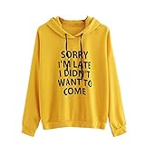 Sumeiwilly Pullover Damen Middle School Baseball Hoodie Unisex Herren Männer Locker Streifen Kapuzen Sweatshirt Pulli Kapuzenp