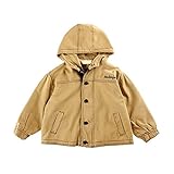 HuiSiFang Baby Junge Kapuzenjacke Overall Mädchen Steppjacke mit Kapuze Baumwolle Overall für Baby Frühling Windjack