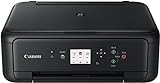 Canon PIXMA TS5150 Drucker Farbtintenstrahl Multifunktionsgerät DIN A4 (Scanner, Kopierer, Farbdisplay, 4.800 x 1.200 dpi, USB, WLAN, Duplexdruck, 2 Papierzuführungen), schw