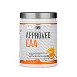 WFN Approved EAA -- Orange -- 500g Dose -- 8 Essentielle Aminosäuren -- Instant EAA Pulver -- Vegan -- 35 Portionen -- Made in Germany