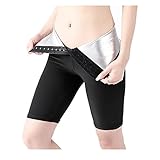 YANGQI Damen Schwitzhose Zum Abnehmen Saunashorts Frauen Neopren Saunahosen Yoga Leggings Gewichtsverlust Hosen Fettverbrenner Hose Kurze Sportliche Fettverbrennung Zum Schwitzen G