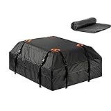 Weather Auto Dachbox Faltbare Dachkoffer Aufbewahrungsbox Wasserdicht Dachtasche Dachgepäckträger für Reisen und Gepäcktransport, Autos, Vans, SUVs,420D Oxford(425L)