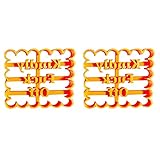 AWDX Keksformen mit Guten Wünschen, Keksform with Good Wishes, Ausstechformen Keksform mit lustigen und respektlosen Sätzen Keksformen zum Backen Keksausstecher für Backformen,Cookie Schok