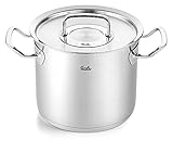 Fissler original-profi collection / hoher Kochtopf (Ø 20 cm, 5,2L) aus Edelstahl, Töpfe inkl. Metall-Deckel, Innen-Skalierung – Induk