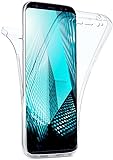 moex Double Case für Samsung Galaxy S8 Hülle Silikon Transparent, 360 Grad Full Body Rundum-Schutz, Komplett Schutzhülle beidseitig, Handyhü