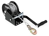 DiLiBee Seilwinde,Handseilwinde Handwinde Seilzug Handwinde mit 10m Drahtseil 1500kg