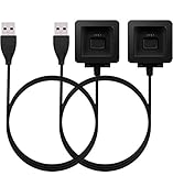 KingAcc Kompatibel Fitbit Blaze Ladekabel, Ersatz USB Ladegerät Ladestation, Laden Kabel Charger, Charging Dock Adapter für Fitbit Blaze(3,3 Fuß / 1 Meter, 2-Pack)