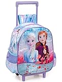 fro Rucksack mit Trolley Frozen 2 Disney Mädchen Mädchen Rucksack Schule Mädchen Verlängerbarer Griff 2 R