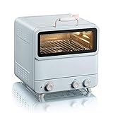 Dampfbackofen, Haushalts-Multifunktions-Vollautomatischer Kleiner Backofen, 20 l Doppelschicht-Design mit großer Kapazität, 100-250 ° C Temperatureinstellung, 60-Minuten-Timer, Bratbares ganzes H
