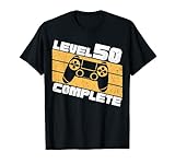 50. Geburtstag Level 50 Complete Gamer Gaming 1971 Retro T-S