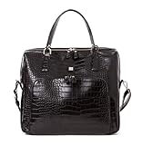 Unbekannt Jette Shopper Croco schwarz Schultertasche Tasche Damen 36x29