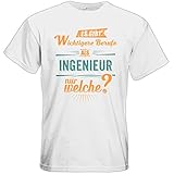 getshirts - Rahmenlos® Geschenke - T-Shirt - Wichtigere Berufe als - Ingenieur - Petrol orange - White XS