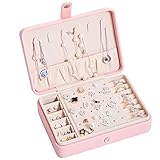 Xinxinchaoshi Schmuckkästen Schmuck Organizer Box for Halsketten-Ohrring-Ring-Reise Schmuck Organizer mit Double-Layer-Design Schmuck-Box for Frauen und Mädchen Schmuckkasten (Color : A)