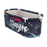 TLM Toys Foldable Badewanne,Tragbare Sitzbadewanne Badewanne Freistehend,Faltbare Badewanne Erwachsene SPA Kinder Badewanne Temperaturerhaltung Badewanne Faltbare Badew