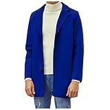 JIAYOUA Anzugjacke Herren Sakko Sweatjacke Slim Fit Blazer Anzug Casual Jacke Männer Einreiher Business Freizeit Outwear Einfarbiger Klassisch Anzug Langarm Freizeitjacke für Hochzeit und Party