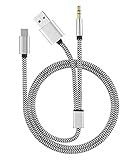 AUX-Kabel für iPhone Jiadou 2-in-1 Auto Aux Adapter Kompatibel mit iPhone 7/8/X/11//12 auf Home/Auto-Stereoanlagen,Kopfhörer (3.77)