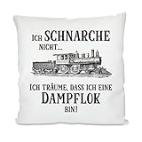 Herzbotschaft Kissen mit Motiv Modell: Ich schnarche N