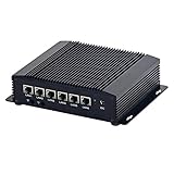 Firewall, Mikrotik, Pfsense, OPNsense, VPN, Network Security Micro Appliance, Router PC, Intel Core I5 8265U, RM02, AES-NI/HDMI/COM/RS232/4USB3.0/6 x LAN/Fanless/SIM Slot, (DDR4 8G RAM/64G SSD)