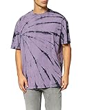 Urban Classics Herren Boxy Tye Dye Tee T-Shirt, Black/Ultraviolet, 3XL