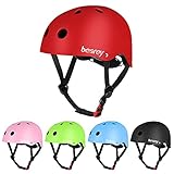 besrey Fahrradhelm Kinder Helmet Kinderhelm CE-Zertifizierung Helm für 3-5 Jahren alt Kinder Junge für Sport wie Fahrrad Scooter Roller Inlineskaten Skateboard - R