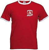 Brentford FC Der Bienen-Fußballverein Middlesex Retro Soccer T-Shirt (Large)