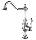 Nostalgie Retro Einhebel Armatur für Waschschale Schüssel Chrom Drehbar Sanling