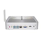 HISTTON Lüfterloser Mini PC Desktop PC Windows 10,DDR4 RAM 16GB 256GB SSD, Intel Core i5 Prozessoren der achten Generation 1000Mbps/LAN/Double WiFi / BT4,0 / USB 3,0 VGA/HDMI Ausgang
