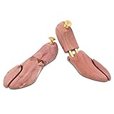 WIS 1 Paar Premium Holz Schuhspanner aus Kanadischen Zedernholz Schuhstrecker Herren / Damen Gr. 40/41 in Messing