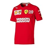 Scuderia Ferrari Herren T-Shirt Sebastian Vettel Fahrer 2019 Rot (XXL)