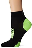 ASICS lite-show Nimbus Low Socks, Damen Mädchen Jungen Herren, Black/Green Gecko, S