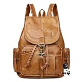 BUKESIYI Damen Tasche Rucksack Handtasche Frauen backpack Klein Anti Diebstahl Schulrucksack Laptop Weekender PU Leder CCDE78516 B