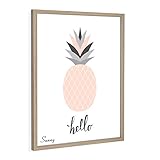 HaakDesign Bilderrahmen Posterrahmen Sunny perfekt für Ihr Poster Bild in Eiche Natur mit Acrylglas 21 X 29.7 cm DIN A4